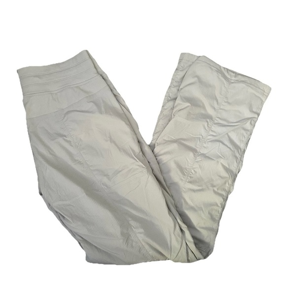 Lululemon Women’s Beige Tech Sweatpants With Drawstring And Pockets Size 6 - Picture 2 of 4